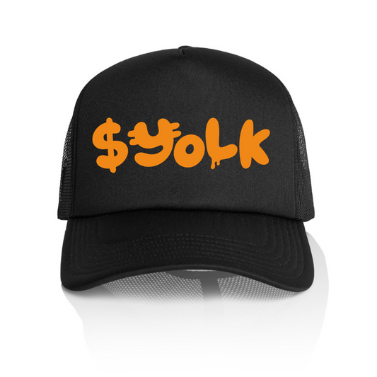 $Yolk Logo Trucker Cap - Black