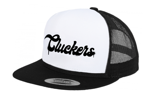 Cluckers Trucker Cap – White Front