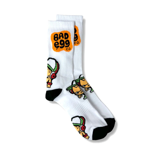 Orange Splat Sock