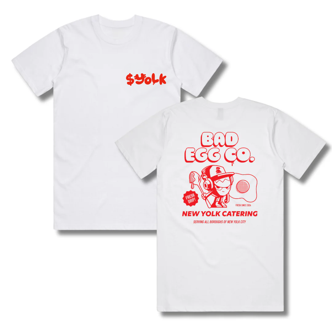 New $Yolk Catering Tee - White